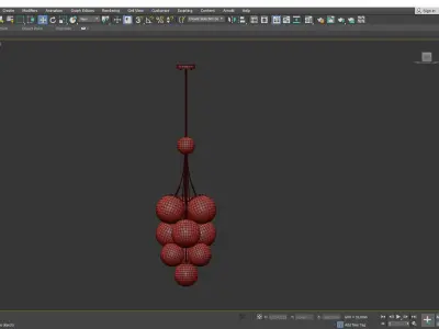 FARNESE CHANDELIER Low-poly 3D model