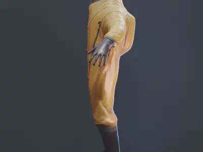Game-ready Biohazard suit Low-poly 3D model