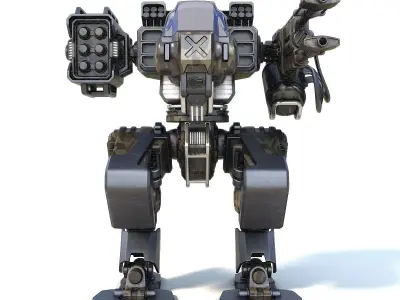 Robot warrior 3D model