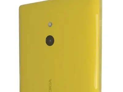 Nokia XL yellow 3D model