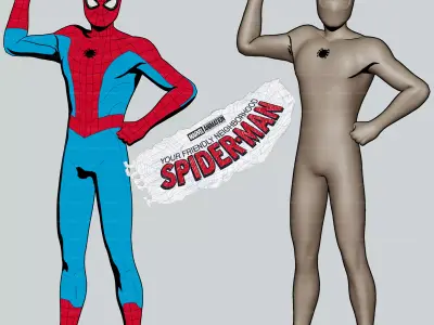 Your Friendly Neighborhood Spider-Man YFNSM Promo Art Suit  3D model