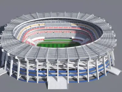 Azteca Stadium 3D model