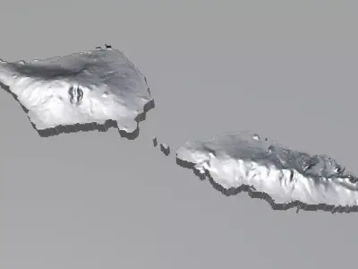 Samoa Terrain Country 3D model