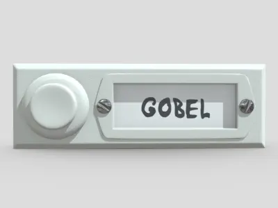 Bell Button Low-poly 3D model