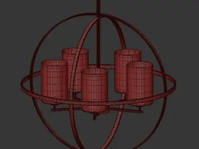 Chrome Cylinders 5 3D model