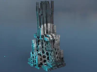 Cyberpunk CEO Tower 3D model