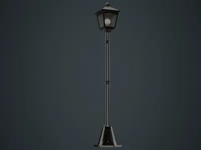 Street Light 1A Low-poly 3D model