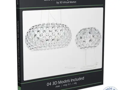 Caboche Lighting Collection Foscarini 3D model