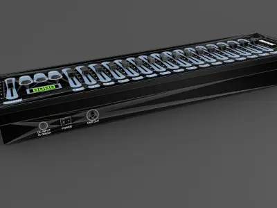 Lights mixing Console Botex DMX SDC-16 Low-poly 3D model