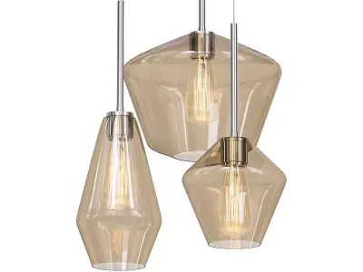 30932-35 three lamps hanging from ceiling 3D model