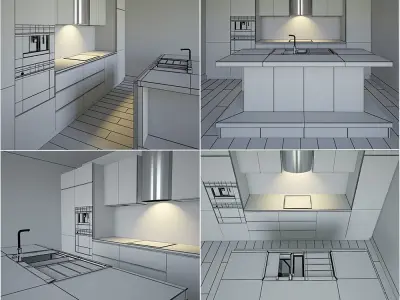 Kitchen Furniture VII 3D model