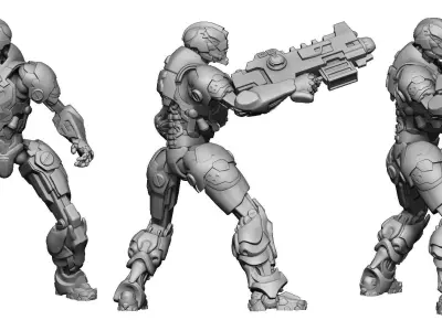 Heresylab Redeemers Titan Robot 9 3D print model