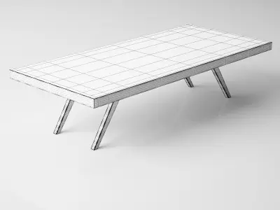 Coffee Table - High Quality Furniture 07 Low-poly 3D model