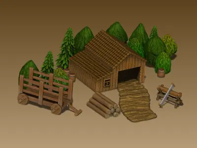 Heroes 3 resource mines miniatures collection 3D print model