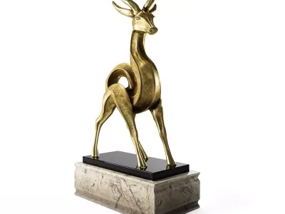 Deer Statue 3D model
