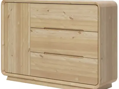 Canti Dresser With Door LOFT Low-poly 3D model
