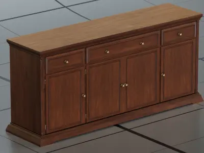 Dresser 2 PBR sideboard 3D model