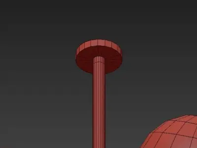 Sputnik saarinen chandelier 3D model