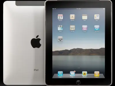 Apple iPad 16Gb tablet Low-poly 3D model