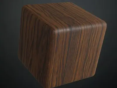 Dark Fine Grain Wood PBR Seamless Texture
