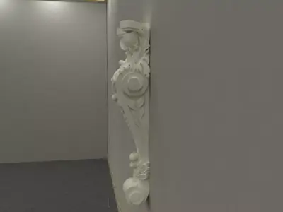 Central decor ornament for furniture 3D model 1131