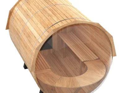 Outdoors Sauna Model 3D model