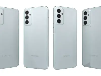 Samsung Galaxy M23 Light Blue High Poly 3D model