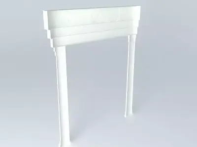 fancy door frame Free 3D model