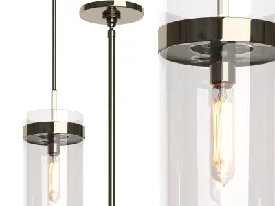 RAVELLE PENDANT POLISHED NICKEL 3D model