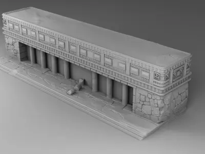 The tomb of Maya 3D print model