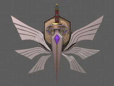 Symbol V02 Low-poly 3D model