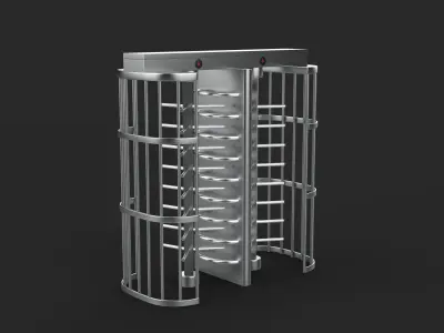 Turnstile gate 3D model