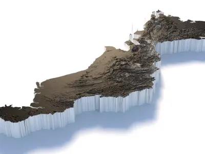 Malaysia Terrain Country 3D model
