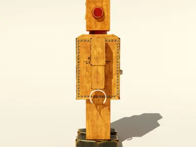 Toy Robot Liliput Low-poly 3D model