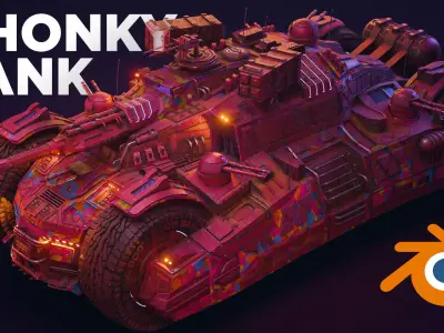 Chonky Military Tank - DSZarts 3D model