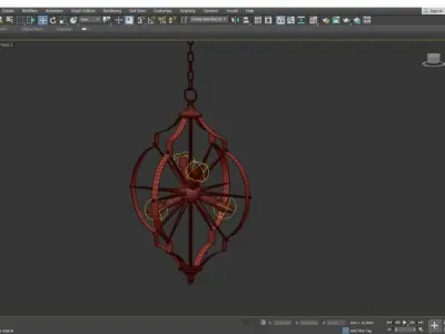 LAGUNA BEACH CHANDELIER Low-poly 3D model