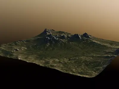 Mountain Range 3D Model 3D model