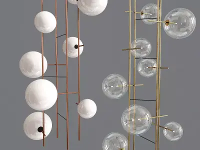 Bolle Tela Gallotti Radice Pendant Lamp 3D model