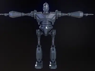 Low Poly Robot Low-poly 3D model buy