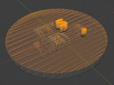 dotbe circle with letter s 3D model