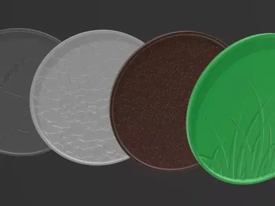 Soil Dirt Layers Drink Coasters Diagram Science Free 3D print model