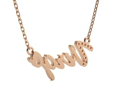 Virgo Zodiac Pendant Necklace 3dm stl render detail 3D print model