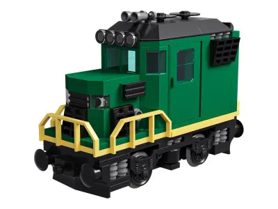 Train Mini Diesel-Electric Extinguisher Class D 3D model