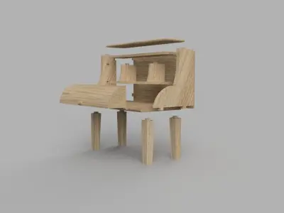 Roll Top Desk 3D print model
