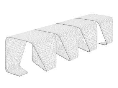 DNA bench by Vinchiguerra 3D model