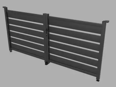 Aluminum swing gate 3D model