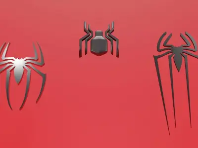 Spiderman all logo 3d models 3D model