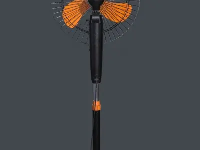 Floor fan Low-poly 3D model purchase