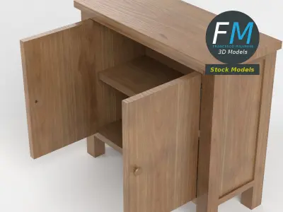 Small 2 door cabinet 3D model