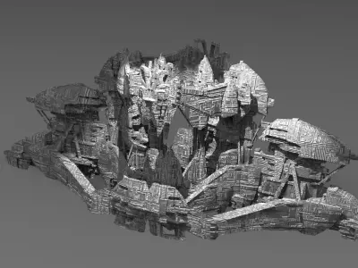 Mars Mining Tower 2   3D model